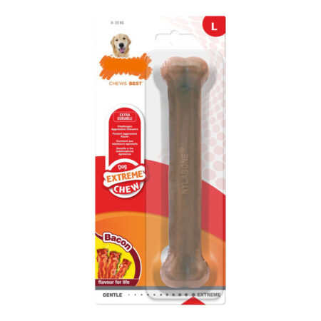Nylabone Kauwspeelgoed Voor Honden Nylabone Dura Chew Bacon Maat L Nylon