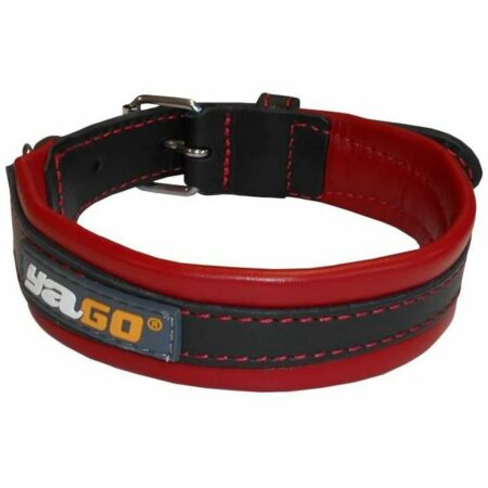 Yago Hondenhalsband Yago M Zwart/Rood 34-43 Cm Rood/Zwart
