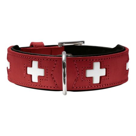 Hunter Hondenhalsband Hunter Swiss Rood/Zwart (24-28.5 Cm)