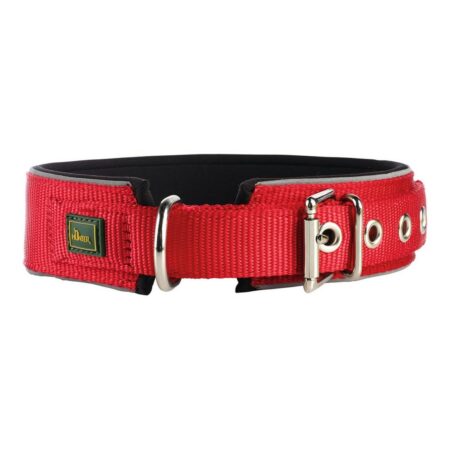 Hunter Hondenhalsband Hunter Neoprene Reflect Rood (49-56 Cm)