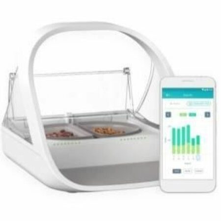 Sureflap Automatisch Voederbakje Sureflap Impfwt Wit Roestvrij Staal Plastic