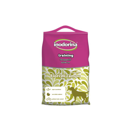 Inodorina Zindelijkheidstraining-Pads Voor Honden Inodorina Training Wild Flower 60 X 90 Cm Wit Textiel (10 Stuks)