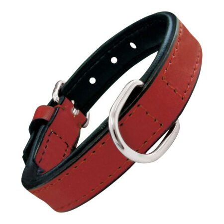 Gloria Hondenhalsband Gloria Gestoffeerd Rood (30 Cm) (30 X 1,5 Cm)