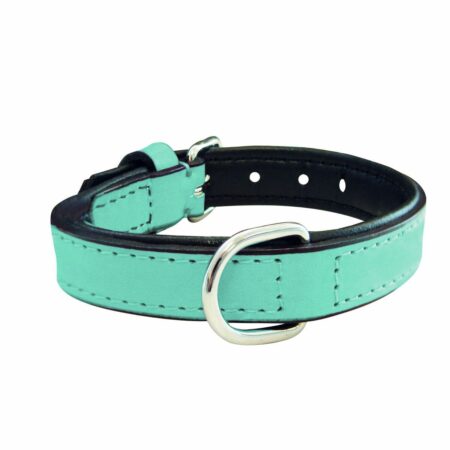 Gloria Hondenhalsband Gloria 30 Cm Gestoffeerd Leer Blauw