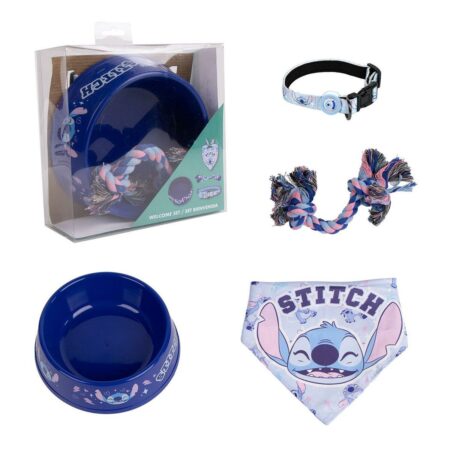 Stitch Welcome Gift Set For Dogs Stitch Blauw 21,0 X 21,0 X 8,8 Cm Hond