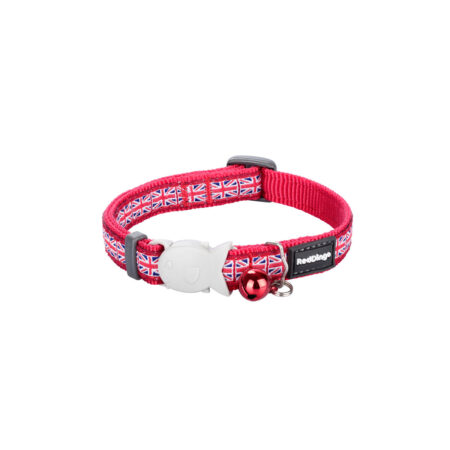 Red Dingo Kattenhalsband Red Dingo Union Jack 20-32 Cm Rood