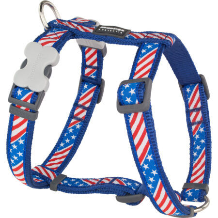 Red Dingo Hondentuigje Red Dingo Us Flag 25-39 Cm Rood Blauw