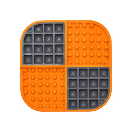 Lickimat Voerbak Voor Honden Lickimat Dog Slomo Orange Polypropyleen Tpr