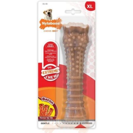 Nylabone Kauwspeelgoed Voor Honden Nylabone Dura Chew Bacon Maat Xl Nylon