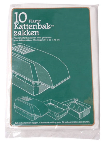 Merkloos Plastic Kattenbakzak Voor Extra Grote Kattenbakken 51X20X46 Cm