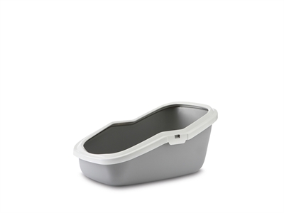 Savic Kattenbak Aseo Grijs / Wit 56X39X27,5 Cm