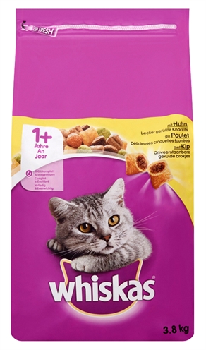 Whiskas Droog Adult Kip 3,8 Kg