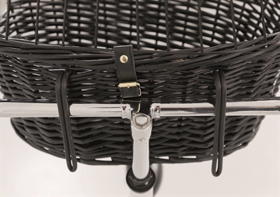 Trixie Wilgen Fietsmand Voorop Zwart Met Kussen En Kap 50X35X41 Cm - Image 6