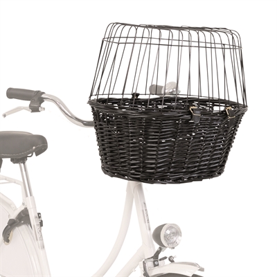 Trixie Wilgen Fietsmand Voorop Zwart Met Kussen En Kap 50X35X41 Cm - Image 7