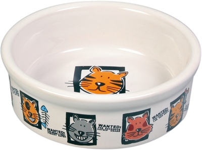 Trixie Voerbak Kat Keramiek Met Print Assorti 200 Ml-12 Cm - Image 2