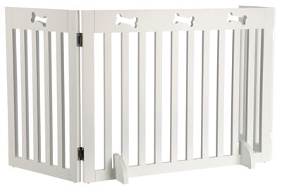 Trixie Hondenhek Afsluithek Wit 3 Panelen 82-124X61 Cm