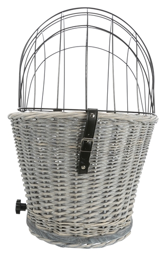 Trixie Fietsmand Bagagedrager Met Rooster Grijs 55X35X49 Cm - Image 3
