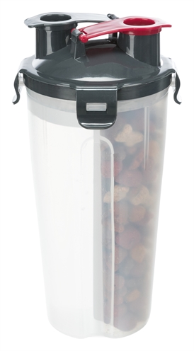Trixie Waterfles / Voerfles Inclusief Reisbak Kunststof / Silicone 2X350 Ml 11X11X23 Cm - Image 2