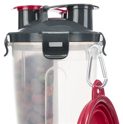 Trixie Waterfles / Voerfles Inclusief Reisbak Kunststof / Silicone 2X350 Ml 11X11X23 Cm - Image 4