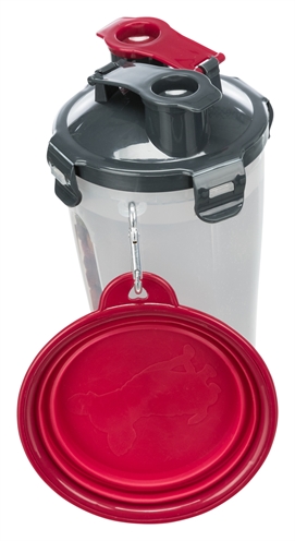 Trixie Waterfles / Voerfles Inclusief Reisbak Kunststof / Silicone 2X350 Ml 11X11X23 Cm - Image 9