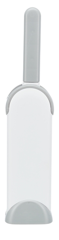 Trixie Harenpluizenborstel Met Reinigingsstation Wit / Grijs 33 Cm