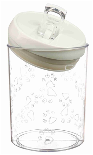 Trixie Voorraadpot Kunststof Transparant / Wit 1,5 Ltr 17,5 Cm - Image 3