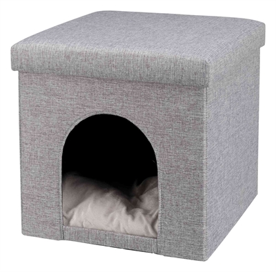 Trixie Poef Kattenmand Relax-Iglo Alois Grijs 40X40X38 Cm