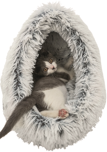 Trixie Kattenmand Iglo Harvey Grijs / Wit-Zwart 41X35X26 Cm - Image 2