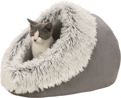 Trixie Kattenmand Iglo Harvey Grijs / Wit-Zwart 41X35X26 Cm - Image 3