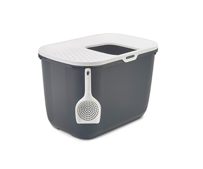 Savic Kattenbak Hop In Antraciet / Wit 58,5X39X39,5 Cm - Image 5