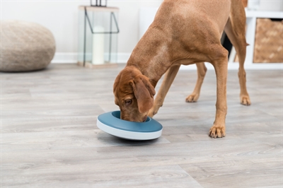 Trixie Slowfeeding Rocking Bowl Kunststof / Tpr Grijs / Blauw 23X23 Cm 500 Ml - Image 3