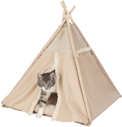 Trixie Kattenmand Tipi Boho Beige 55X55X65 Cm - Image 2