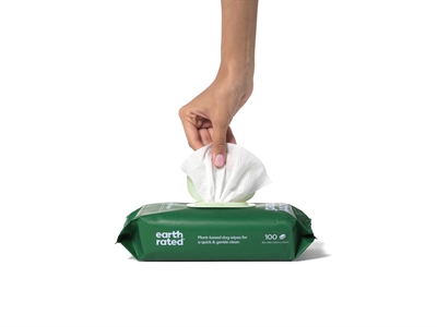 Earth Rated Dog Wipes Lavendel Composteerbaar 20,5X20,5 Cm 100 St - Image 3