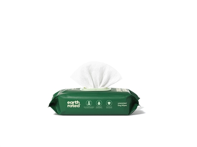 Earth Rated Dog Wipes Geurloos Composteerbaar 20,5X20,5 Cm 100 St - Image 2