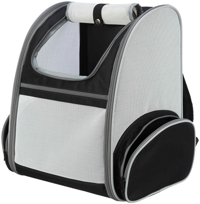 Trixie Hondentas Rugtas Chloe Lichtgrijs / Zwart 39X27X43 Cm
