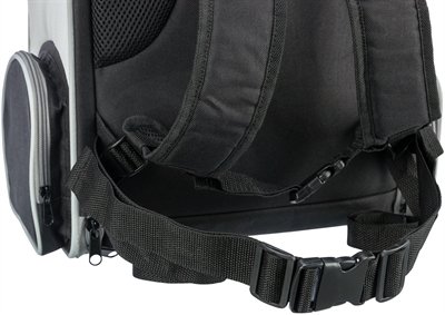 Trixie Hondentas Rugtas Chloe Lichtgrijs / Zwart 39X27X43 Cm - Image 2