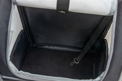 Trixie Hondentas Rugtas Chloe Lichtgrijs / Zwart 39X27X43 Cm - Image 6