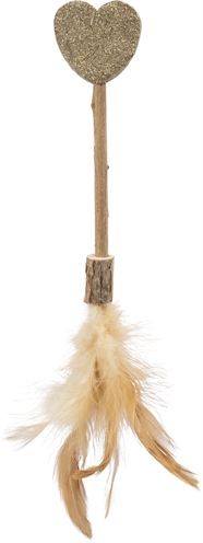 Trixie Matatabi Lolly Hart Catnip Kattenspeelgoed Met Veren 23 Cm