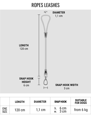 Morso Hondenriem Soft Rope Gerecycled Grey Grijs 120X1 Cm - Image 6