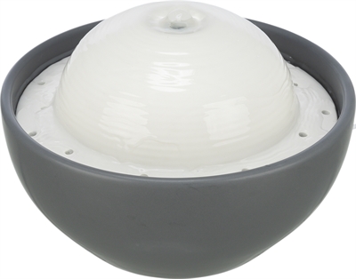 Trixie Vital Dome Drinkfontein Keramiek Grijs / Wit 1,5 Ltr 20X10X20 Cm