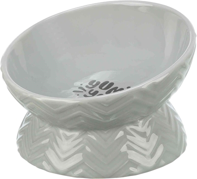 Trixie Verhoogde Voerbak / Waterbak Keramiek Grijs 350 Ml 17 Cm - Image 2