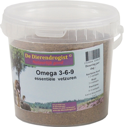 Dierendrogist Omega 3-6-9 Vetzuren 500 Gr