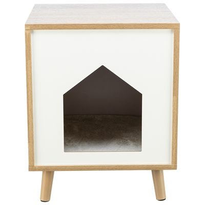 Trixie Kattenmand Huis Isa Houtlook Lichtbruin / Wit 40X40X50 Cm - Image 2