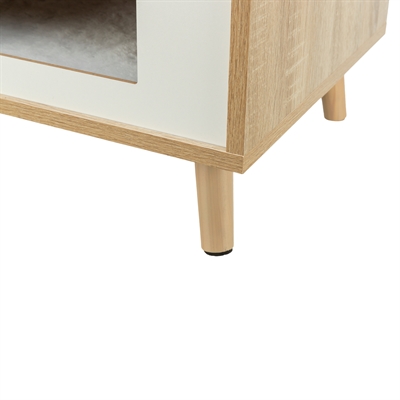 Trixie Kattenmand Huis Isa Houtlook Lichtbruin / Wit 40X40X50 Cm - Image 3