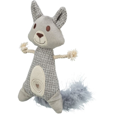 Trixie Wasbeer Xxl Pluche / Stof Met Veer Met Catnip 30 Cm - Image 2