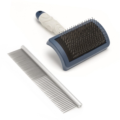 Mikki Doodle Grooming Kit Met Kam En Slickerborstel - Image 2