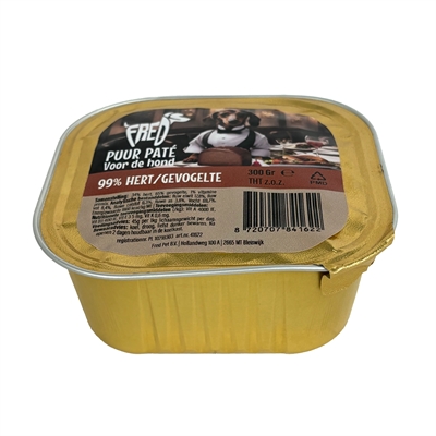 Freds Kuipje Hond Puur Hert / Gevogelte 9X300 Gr - Image 2