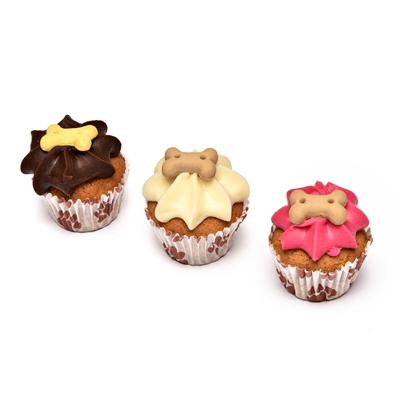 The Barking Bakery Mini Iced Woofins Vanilla En Carob Trio Assorti - Image 2