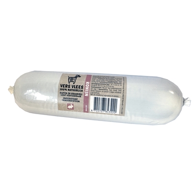 Freds Gestoomd Vers Vlees Worst Konijn Graan En Glutenvrij 900 Gr