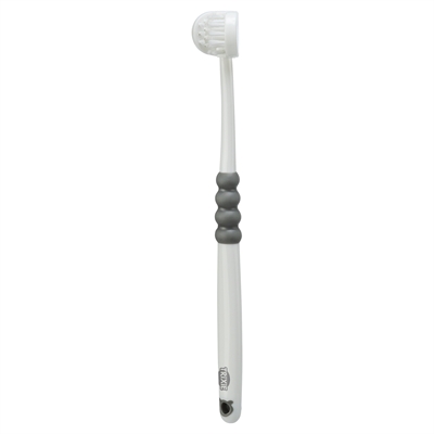 Trixie 3-Koppige Tandenborstel Hond / Kat Wit / Grijs 18 Cm - Image 2